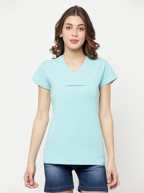 crimsoune club light blue graphic print t-shirt