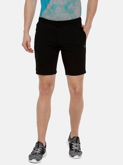 dollar black cotton regular fit shorts