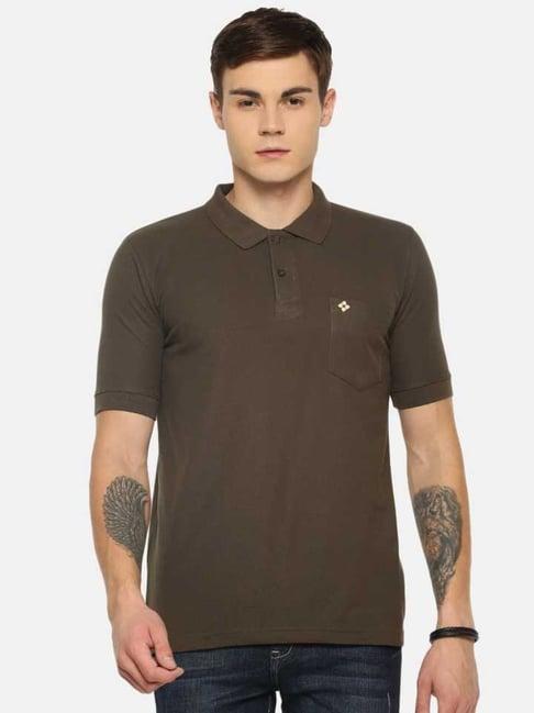 dollar green regular fit polo t-shirt