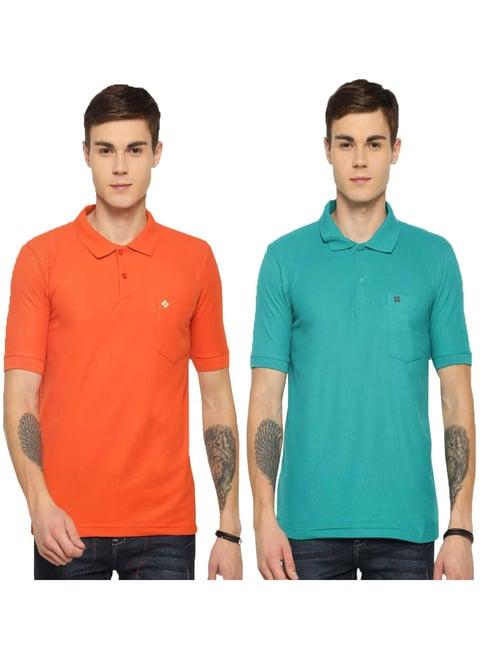 dollar mutlicolored regular fit polo t-shirt (pack of 2)