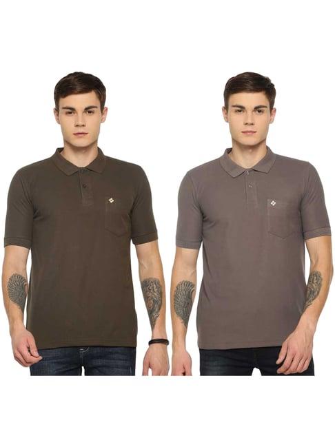 dollar mutlicolored regular fit polo t-shirt (pack of 2)