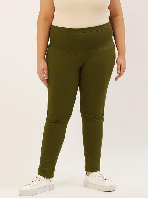 therebelinme green high rise pants