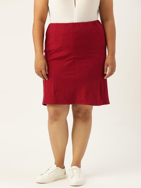 therebelinme maroon circular mini skirt