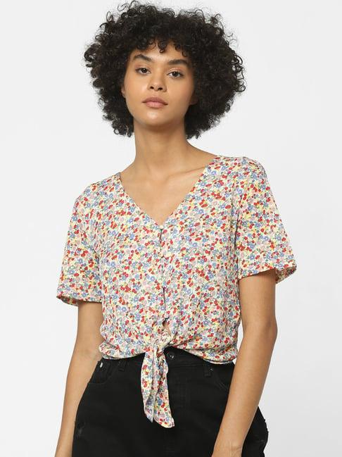 only multicolor printed top