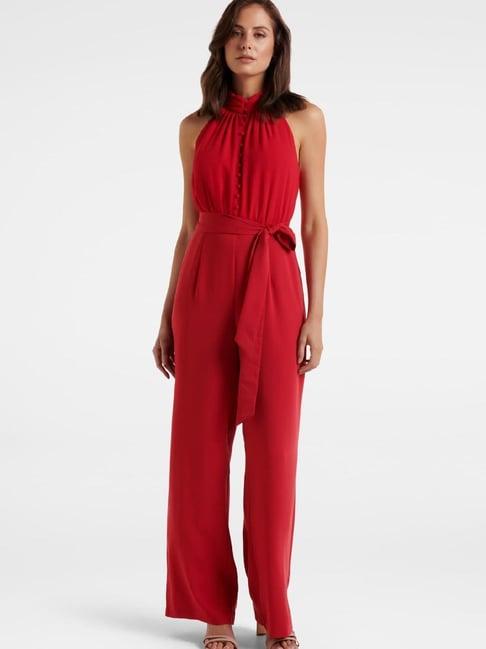 forever new red jumpsuit