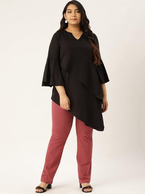 therebelinme black high low tunic