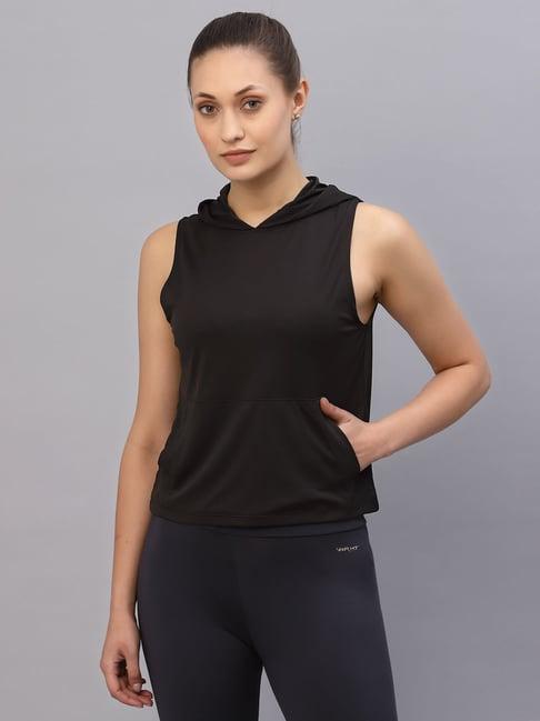 rigo black hooded tank top