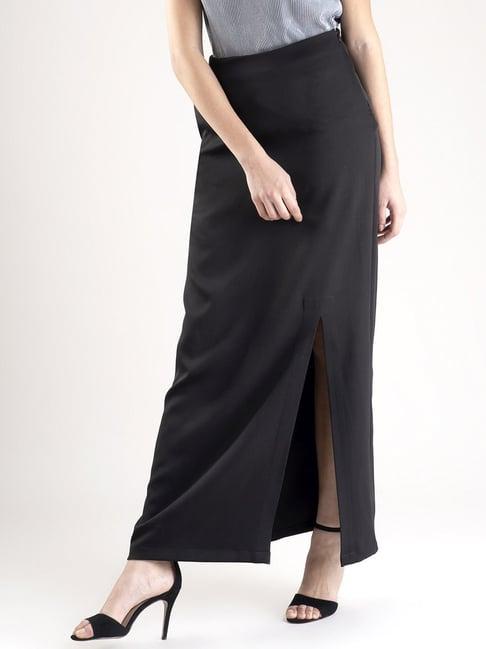 fablestreet black maxi skirt