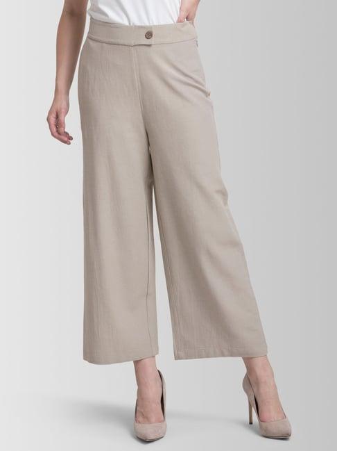 fablestreet beige cotton culottes