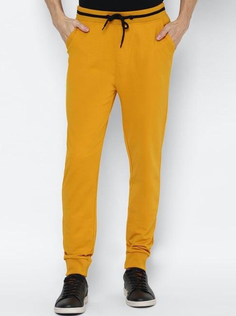 forever 21 yellow regular fit joggers