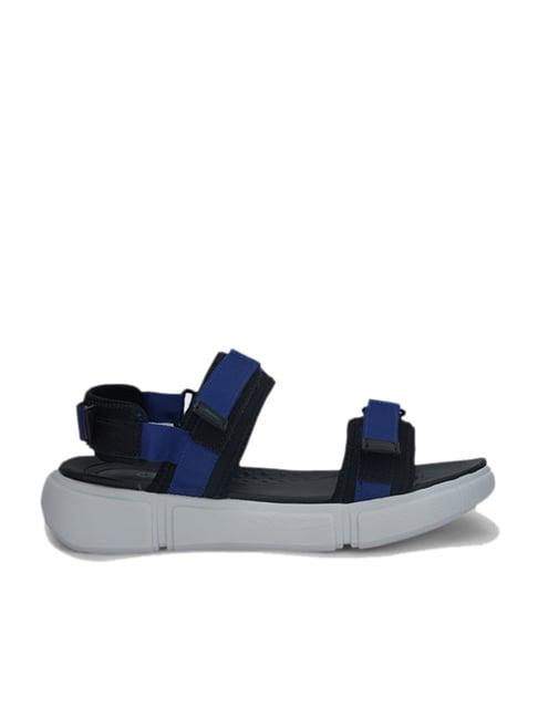 united colors of benetton men's blue floater sandals