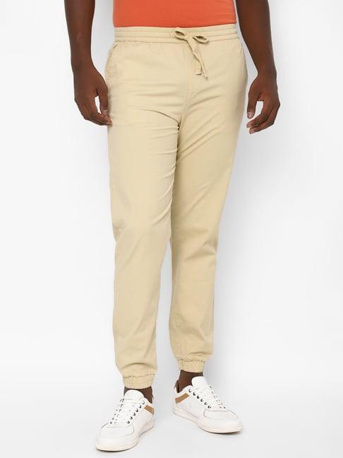 forever 21 khaki regular fit joggers