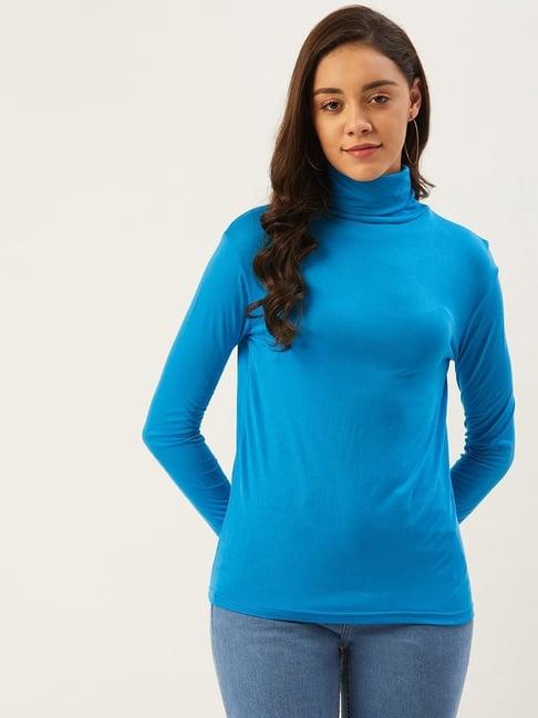 anvi be yourself blue regular fit top