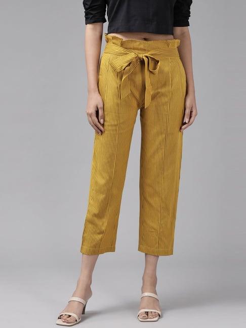 yash gallery yellow printed pants