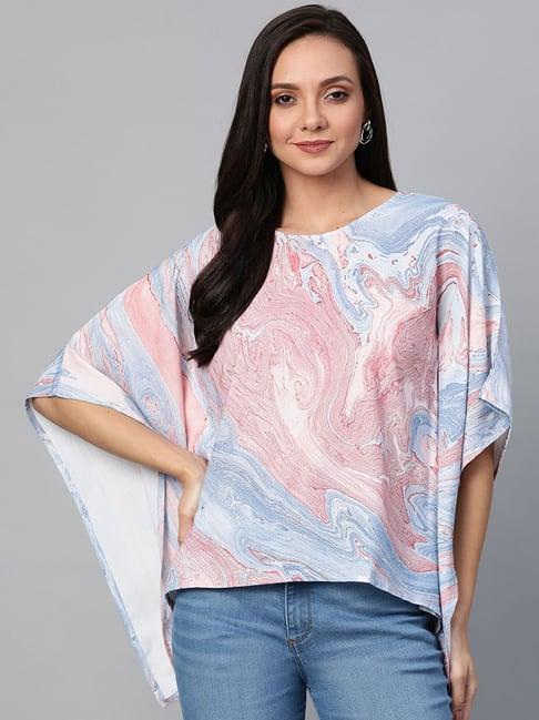 yash gallery blue printed top