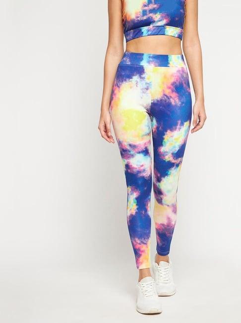 clovia multicolor printed tights