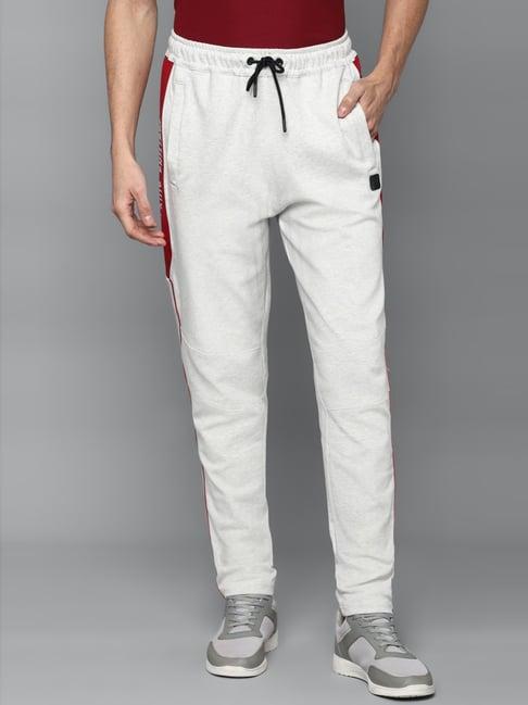 louis philippe grey slim fit printed lounge pants