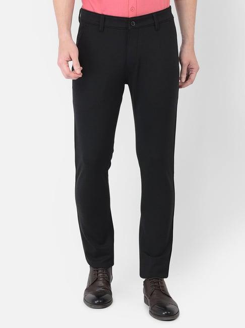 crimsoune club men black solid trousers