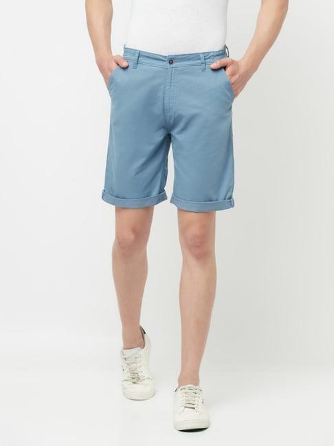 crimsoune club men blue solid shorts