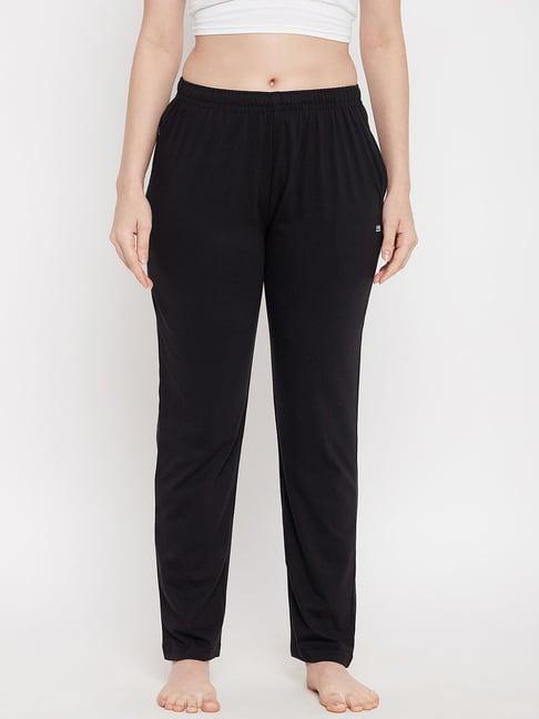 okane black full length lounge pants