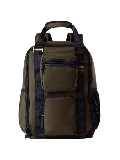 spykar 10 ltrs olive medium convertible backpack