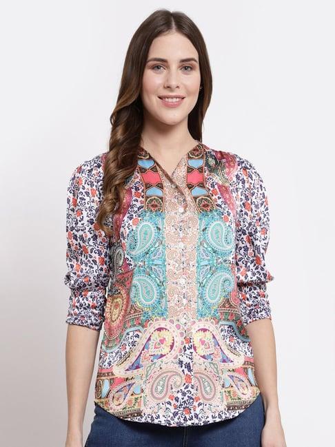 shaye multicolor printed shirt