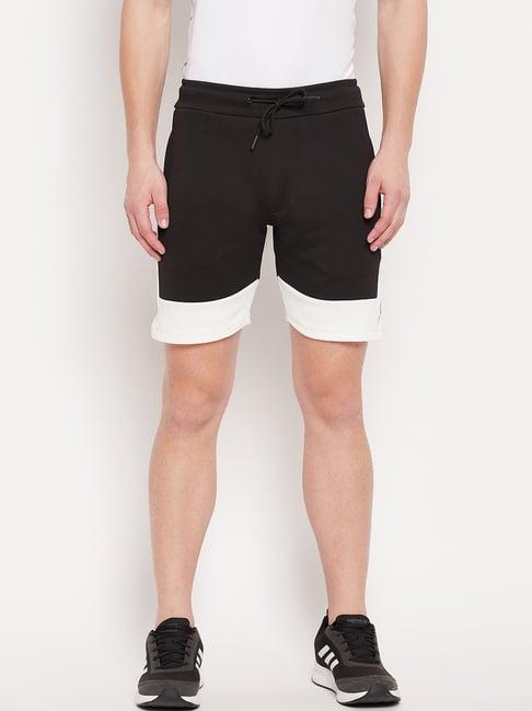 duke black regular fit shorts