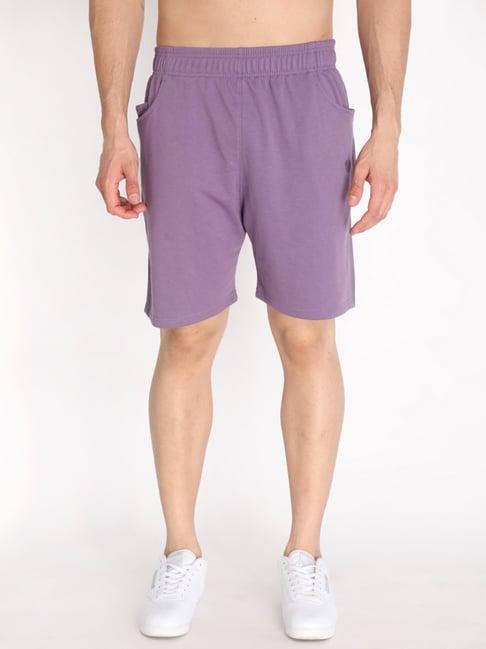 chkokko purple regular fit shorts