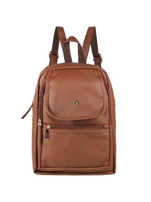 metro tan synthetic medium backpack