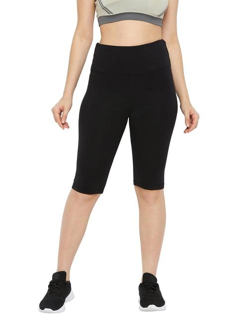 hypernation black high rise cycling shorts