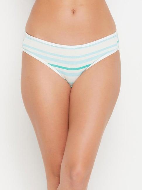 clovia light blue striped panty