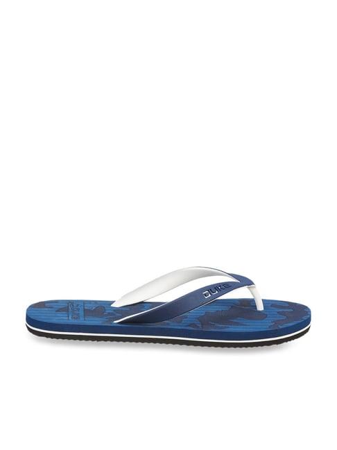 duke men's navy flip flops