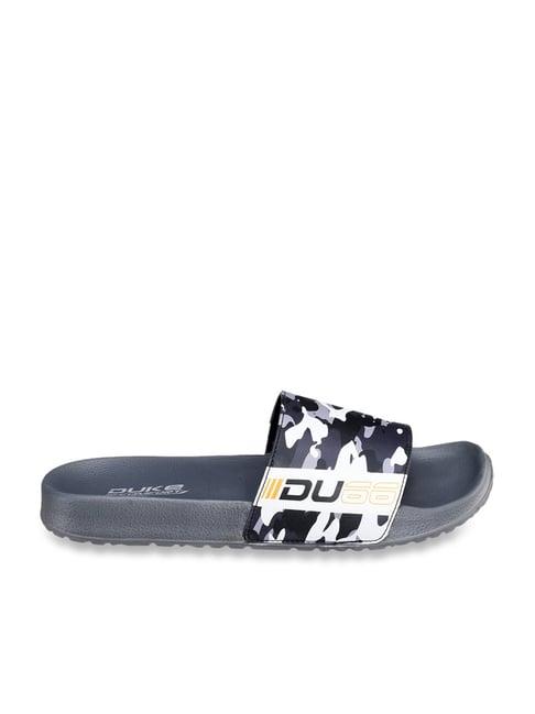 duke men's camouflage grey slides