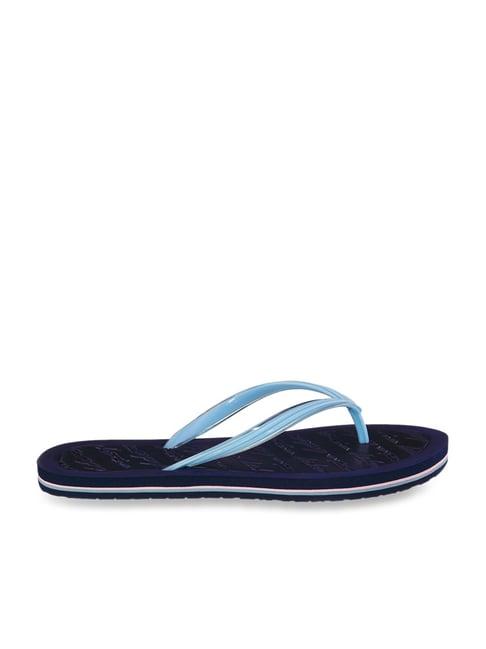 duke women's sky blue flip flops