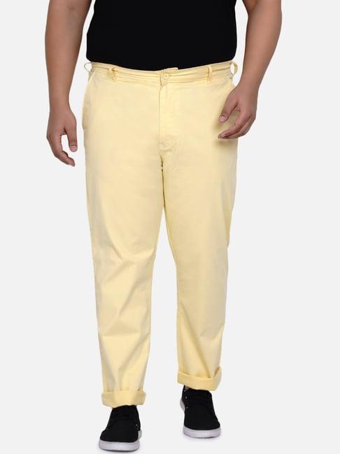 john pride yellow comfort fit chinos