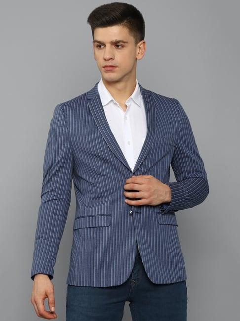 louis philippe sport navy notched lapel blazer