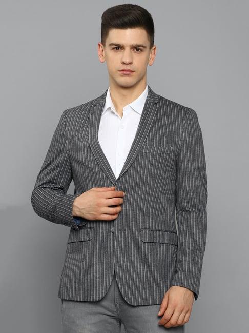 louis philippe sport grey notched lapel blazer