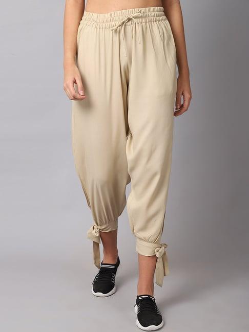 tag 7 beige regular fit dhoti pants