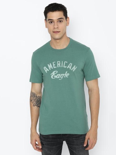 american eagle outfitters green crew t-shirt