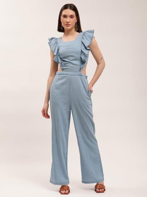 elle blue jumpsuit