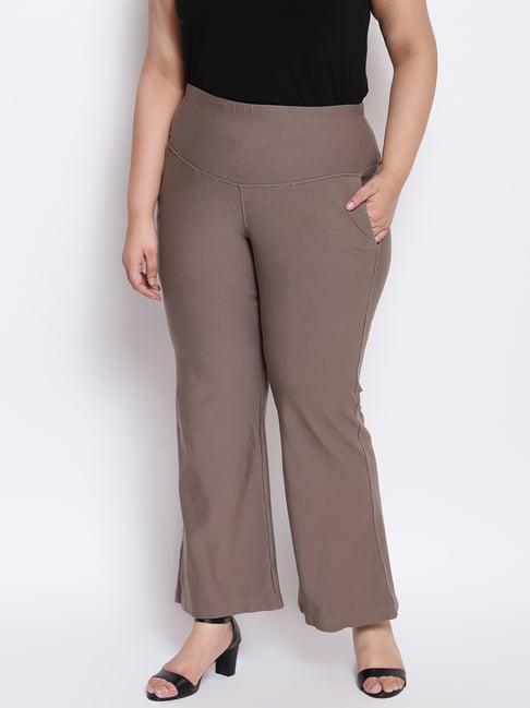 amydus brown mid rise pants