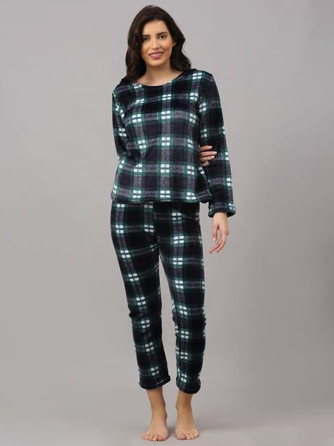 neudis black check top with pyjamas