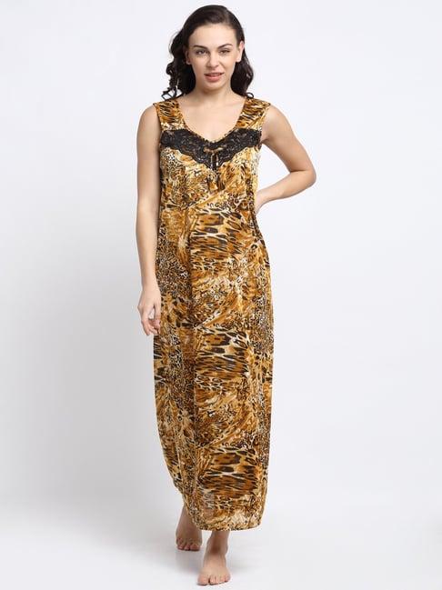 neudis brown printed nighty