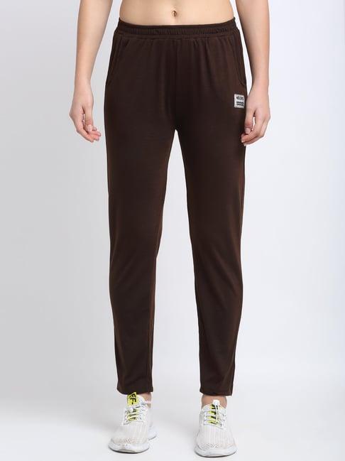 neudis brown regular fit track pants