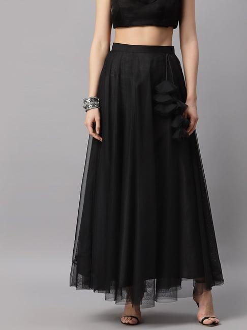 neudis black relaxed fit skirt