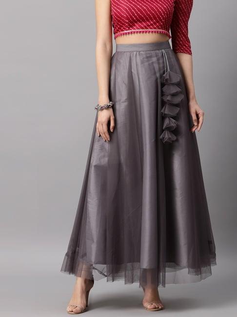 neudis grey relaxed fit skirt