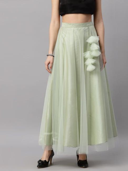 neudis green relaxed fit skirt