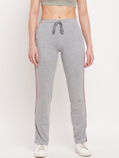 duke grey mid rise track pants