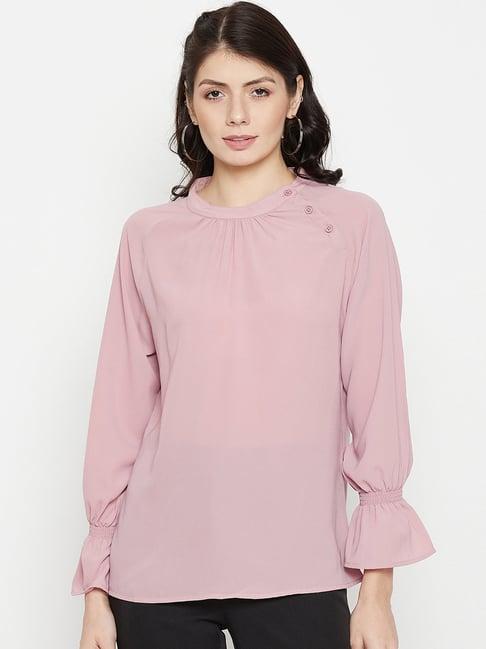 duke pink full sleeves top