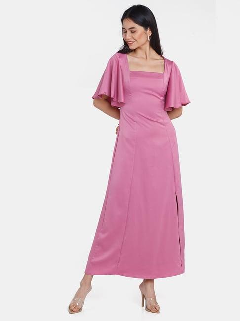 zink london pink maxi dress